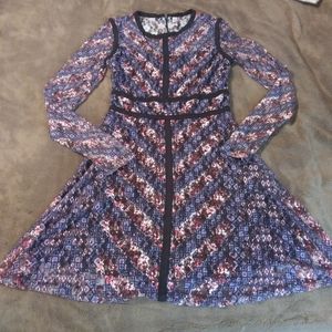 Xhilaration lace floral dress Size M